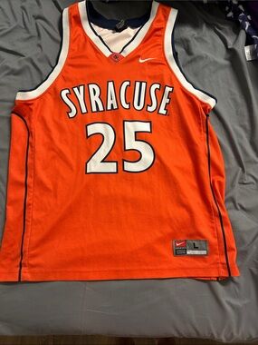 Nike Syracuse #25 Orange Basketball Jersey with White Accents